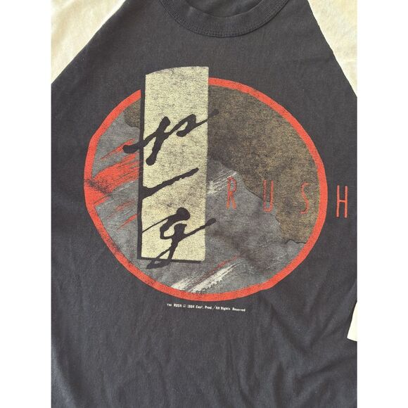 Vintage Rush Grace Under Pressure Tour 1984 Baseball Raglan Shirt - Picture 2 of 8
